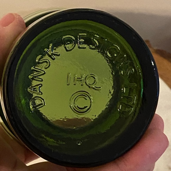 Vintage Jens Quistgaard Dansk Designs Green Glass Votive Tea light Candle Holder - Picture 6 of 12